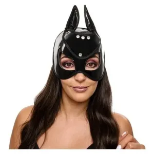 Disfraz Mascara Antifaz Cuero Gata Sexy Sado Bdsm Bondage