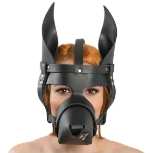 Disfraz Mascara Antifaz Cuero Perra Sexy Sado Bdsm Bondage