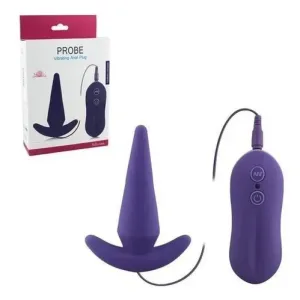 Plug Anal Silicona Vibrador Estimulador 10 Velocidades