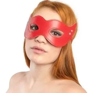 Antifaz Mascara De Ojos Cuero Encaje
