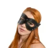 Antifaz Mascara De Ojos Cuero Encaje
