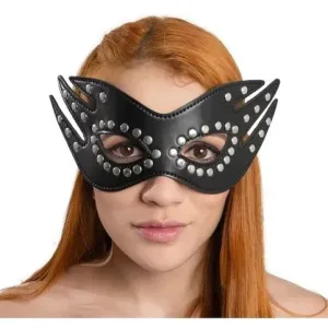 Antifaz Mascara De Ojos Cuero Encaje