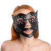 Antifaz Mascara de Cuero Disfraz Encaje