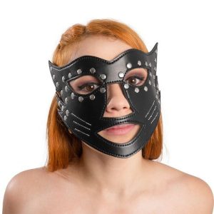 Antifaz Mascara de Cuero Disfraz Encaje
