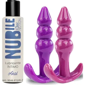 Plug Anal Acostumbrador Dilatador + Lubricante Anal Nubile