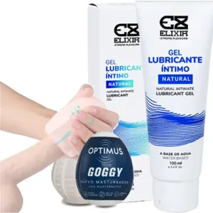 Huevo Masturbador Masculino Realista + Lubricante Neutro