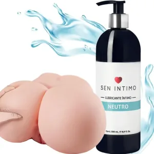 Masturbador Masculino Vagina Ano + Lubricante Neutro 500ml