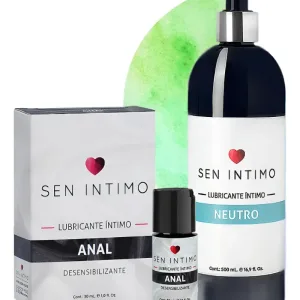 Lubricante Intimo Natural Base de Agua 500 ml + Lubricante Anal