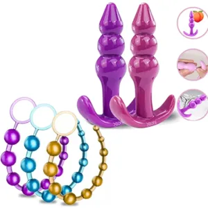 Plug Anal Acostumbrador Consolador + Bolas Chinas Dilatador