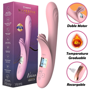 Dildo Vibrador Consolador Punto G Clitoris Recargable TÃ©rmico