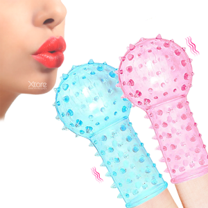 Funda Dedo Masturbador Consolador Vaginal Punto G Anal x2