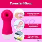 Vibrador Succionador De Clitoris Pezones Punto G Recargable 622569 MCO71008310105 082023