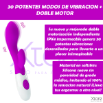 Vibrador Consolador Doble Estimulacion Conejo 30 Velocidades 346 b1423fbb60ccb639Hestia202