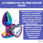 Plug Anal De Lujo Corazón Tornasol Iniciador Acostumbrador Anal 352 515d66ab274ba612Solari202