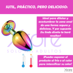 Plug Anal De Lujo Corazón Tornasol Iniciador Acostumbrador Anal 352 515d66ab274ba612solari203