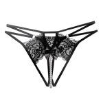 Panty Tanga Encaje Lencería Hilo Sexy Mujer con Abertura Perlas 485 c693a8656af47e66ropa20interior205.fw 6