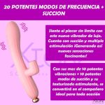 Vibrador Punto G Con Succionador Clitoris Recargable De Lujo 754090 MCO70972369898 082023