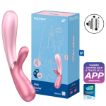 Vibrador Punto G Doble Estimulación Térmico App Satisfyer Hot Lover