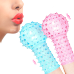 Funda Dedo Masturbador Consolador Vaginal Punto G Anal x2