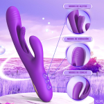 Dildo Vibrador Punto G Y Clitoris con Lengua Consolador Recargable 487 0729c4110272830amorado20lengua206.fw 3